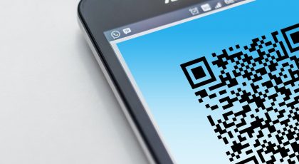 qr code sur la carte de visite pro