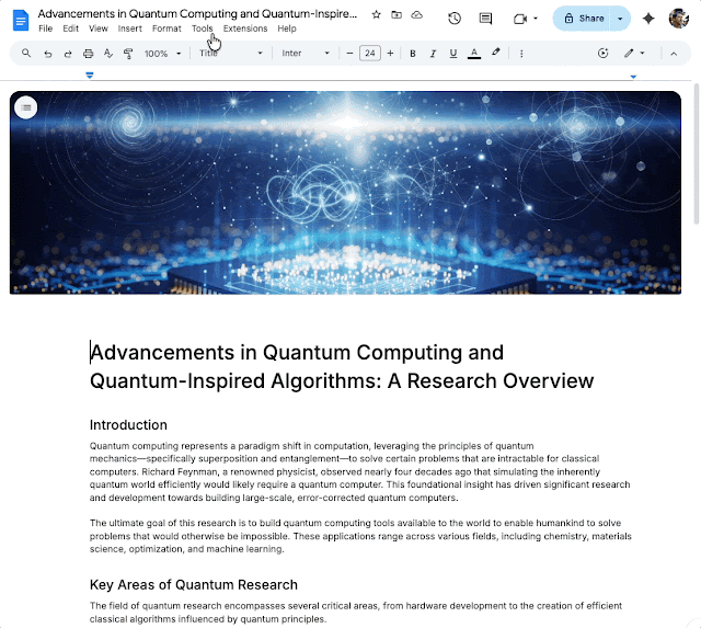 Document sur les avancées en informatique quantique.
